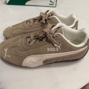 Puma Shoe Box with Green and White Branding